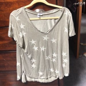 Cable & Gauge star print top size L never worn
